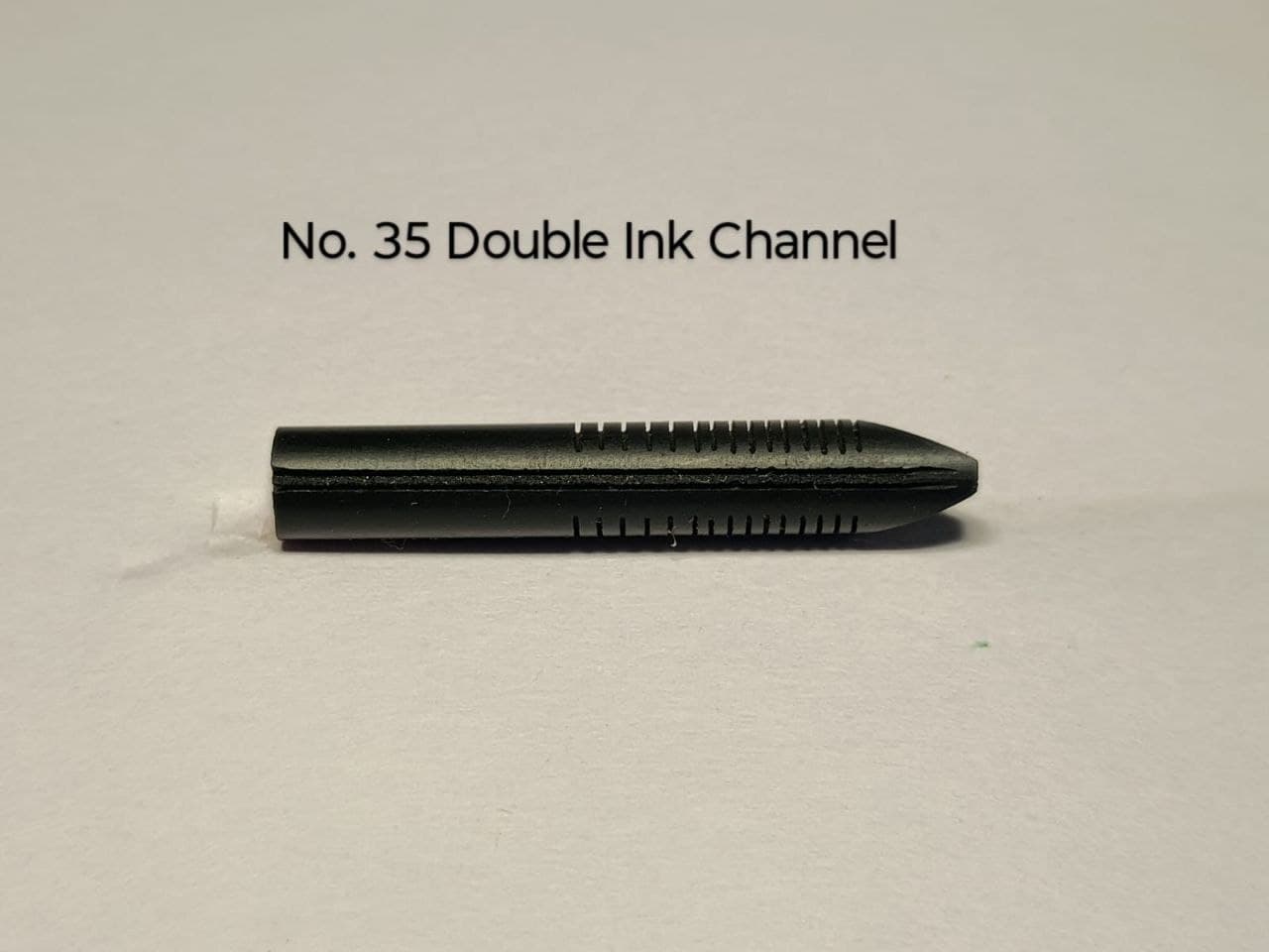 Ebonite Feed #35 - Double Channel (Classic) hand-cut ebonite fountain pen feed by RS Writing Instruments
