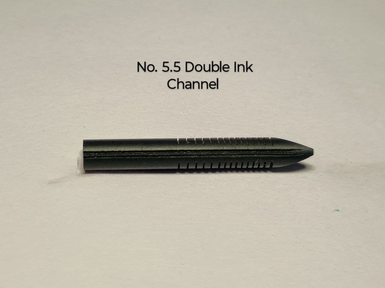 Ebonite Feed #5.5 - Double Channel hand-cut ebonite fountain pen feed by RS Writing Instruments